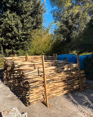Palo in castagno per tutore piante altezza 210 cm