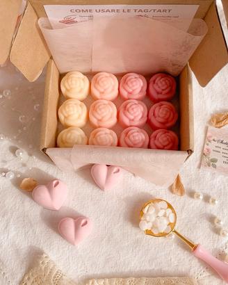 Tart wax profumate in  cera di soia