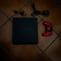 Playstation 4 Slim + Controller Rosso