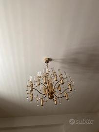 Lampadario vintage stile Palwa anni '70
