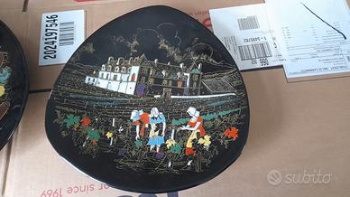 2 PIATTI IN EMAUX DE LONGWY collezione