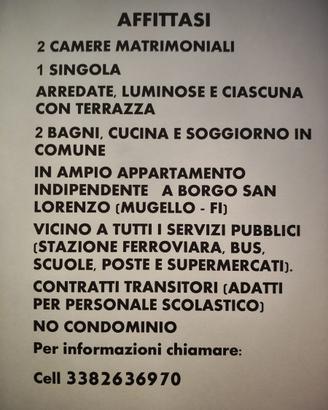 Camere Borgo San Lorenzo