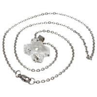 Collana in acciaio e croce in cristallo Swarovski