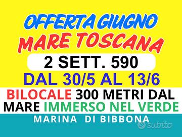 Toscana Marina di Bibbona 2 set 590 dal 30/5--13/6