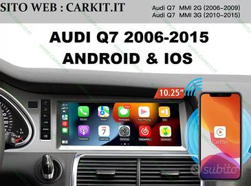 Audi q7 schermo 10.25 navigatore touch android ios