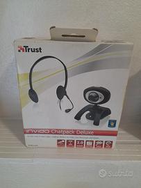 Webcam + cuffia con microfono