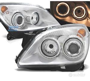 FARI OPEL ASTRA H 04-09 ANGEL EYES FONDO CROMATO