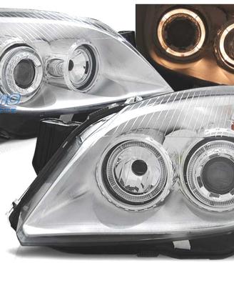FARI OPEL ASTRA H 04-09 ANGEL EYES FONDO CROMATO