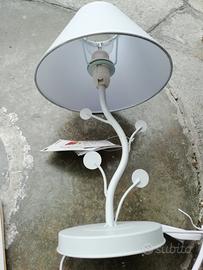 abat jour in metallo e stoffa