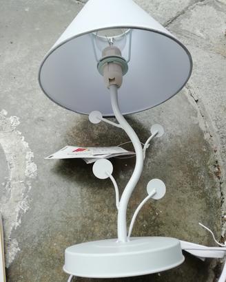 abat jour in metallo e stoffa