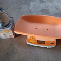 BILANCIA NEONATO E SCALDABIBERON PORTATILE