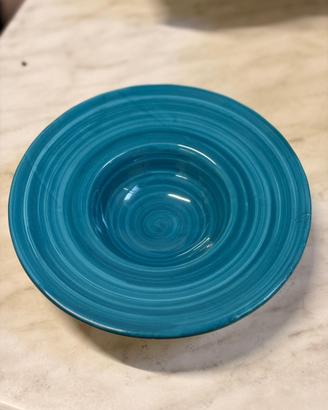 Set piatti ceramica vietrese - nuovi - 129pz