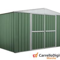 Box in lamiera Acciaio 360x260cm 9mq verde scuro