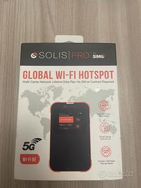 Hotspot mobile Solis 5G copertura globale e locale