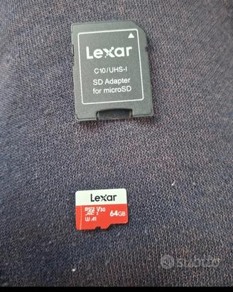 Sd + adattatore 64 gb
