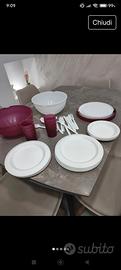 servizio piatti plastica 