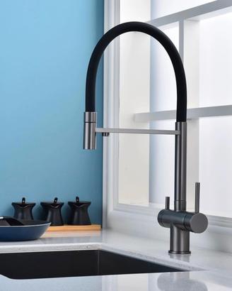 Rubinetto miscelatore cucina tre vie depuratore