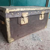 Baule francese fine '700 in pelle