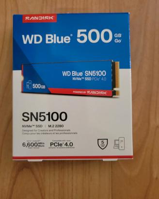 WD Blue SN5100 NVMe SSD 500GB  PCIe Gen 4.0