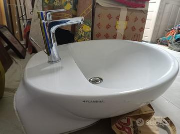 LAVABO FLAMINIA NUDA 60 CON RUBINETTO