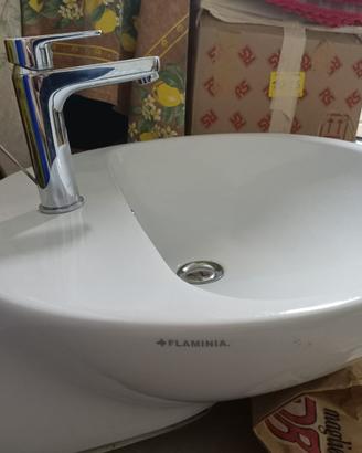 LAVABO FLAMINIA NUDA 60 CON RUBINETTO
