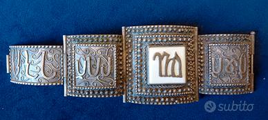 bracciale argento massiccio anni '50,