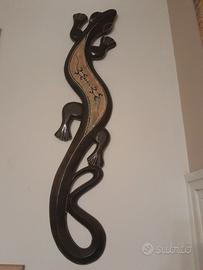geco in legno tribale