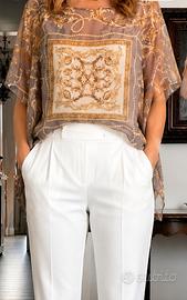 Blusa in tessuto leggero