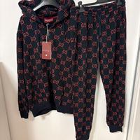Completo Tuta Uomo L Nero GG Rossa