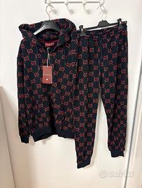 Completo Tuta Uomo L Nero GG Rossa