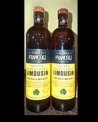 2 Bottiglie L. Francoli Grappa Barrique Limousin 