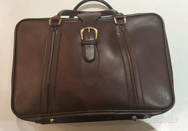 Valigia vintage in pelle 