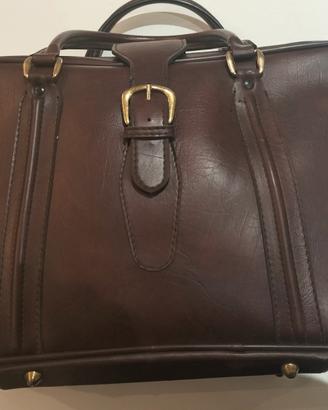 Valigia vintage in pelle 