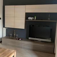 Parete attrezzata soggiorno moderna con TV