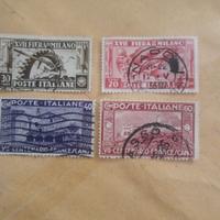 4 francobolli regno d'Italia 