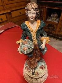 Coppia di statue in ceramica - vintage