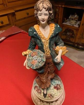 Coppia di statue in ceramica - vintage
