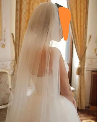 Velo da sposa 3 metri doppio strato nuovo.