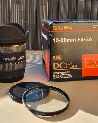 Obiettivo sigma 10-20 f4-5.6 attacco Canon AF