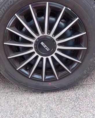 Set 3 cerchioni copriruota Sparco 14" 