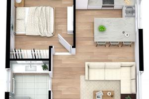 Ampio bilocale con balcone LORETO tutto incluso