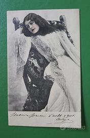 Cartolina postale antica viaggiata LINA CAVALIERI