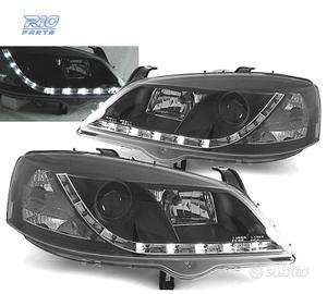 FARI PER OPEL ASTRA G 97-04 LUCE DIURNA NERI