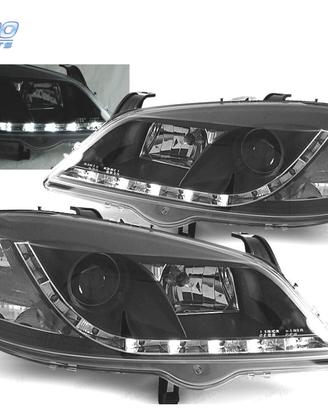 FARI PER OPEL ASTRA G 97-04 LUCE DIURNA NERI