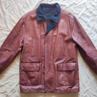 Giacca marrone in vera pelle uomo Gerardo Russo