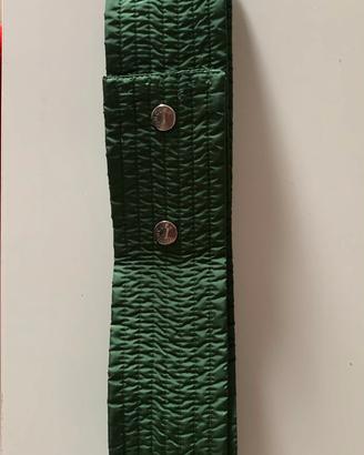 Cintura donna Moncler verde bosco a bottoncini au