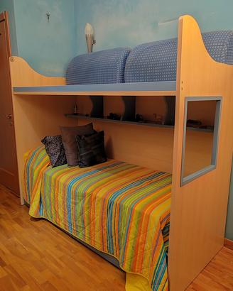 letto a castello Moretti con scaletta 