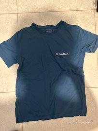 T-Shirt Calvin Klein Jeans Blu Scuro Originale