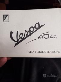 libretto  uso e manutenzione vespa piaggio 