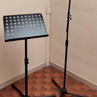 Asta porta microfono e leggio